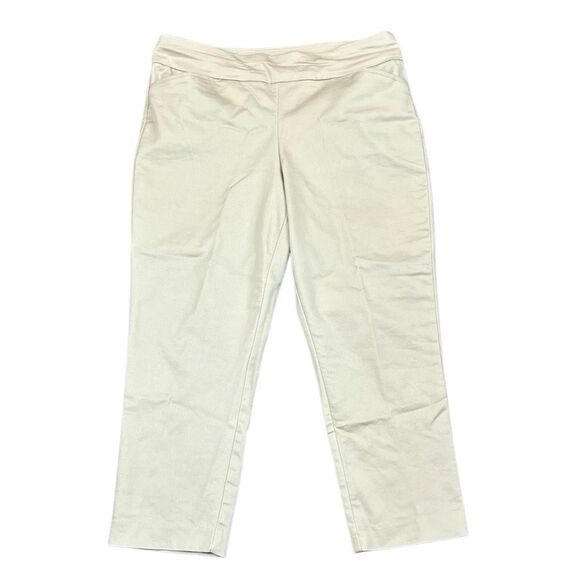 Croft & Barrow The Effortless Stretch Pants 14 Petite Khaki - Picture 1 of 10